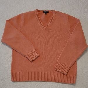 Women's V-neck Land's End Cotton Sweater